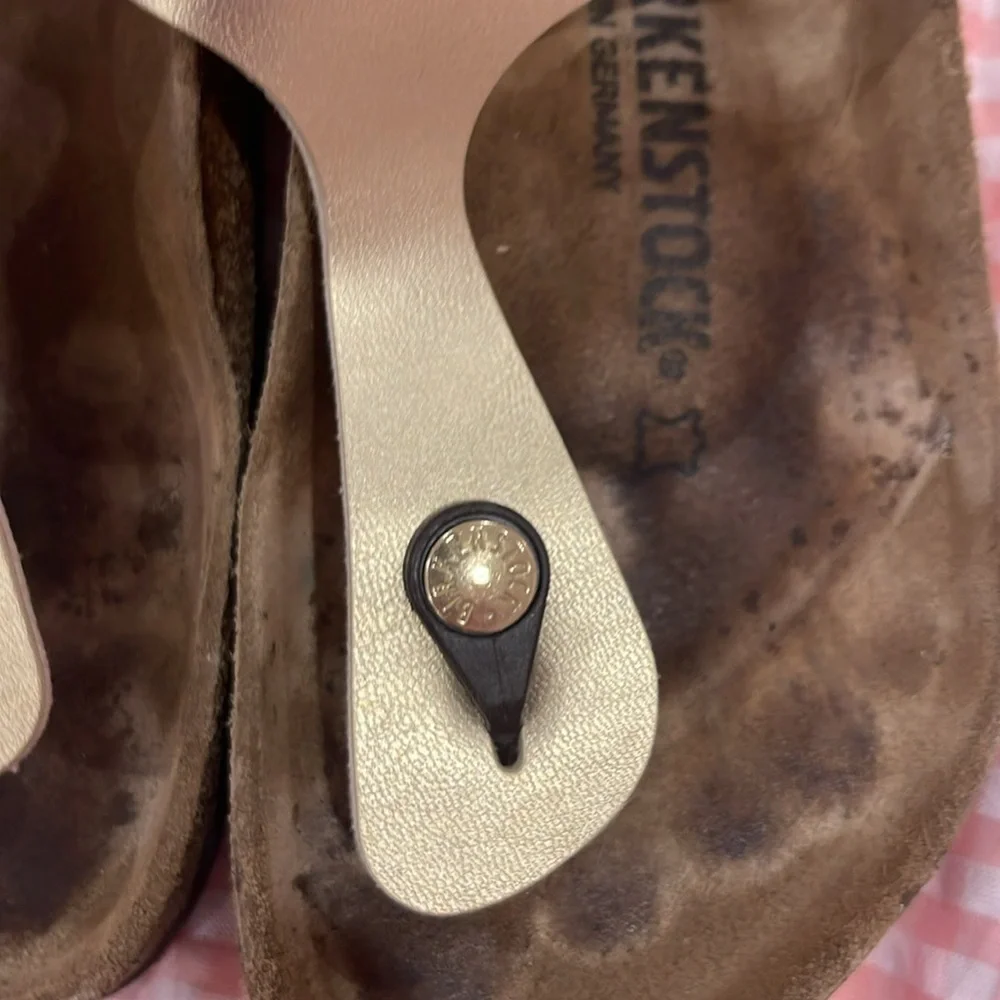 Birkenstocks Gizeh Birko flor Gold SZ 38 - Picture 7 of 7